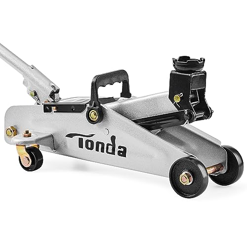 Tonda Floor Jack, Hydraulic Portable Car Jack, 2 Ton (3,800 lb) Capacity, Blue