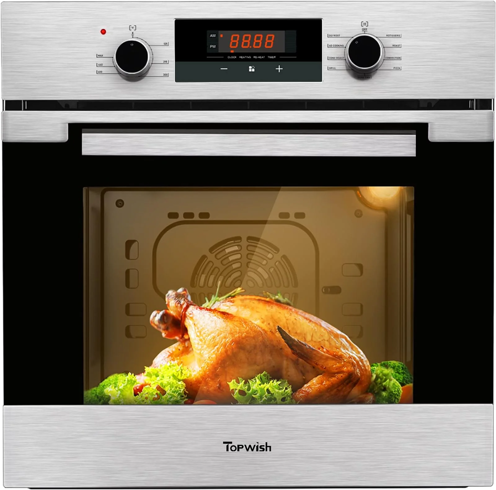 TOPWISH AEO-001 2.3 Cu.ft. Built-in Electric Wall Oven, 24