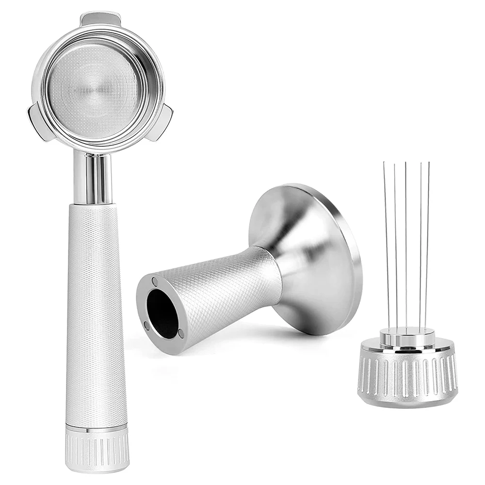 Pinnaco Coffee Tamper Set 2 in 1 53mm Stainless Steel Espresso Stirrer Tool with Magnetic Base – Perfect for Coffee Shops and Home Brewing