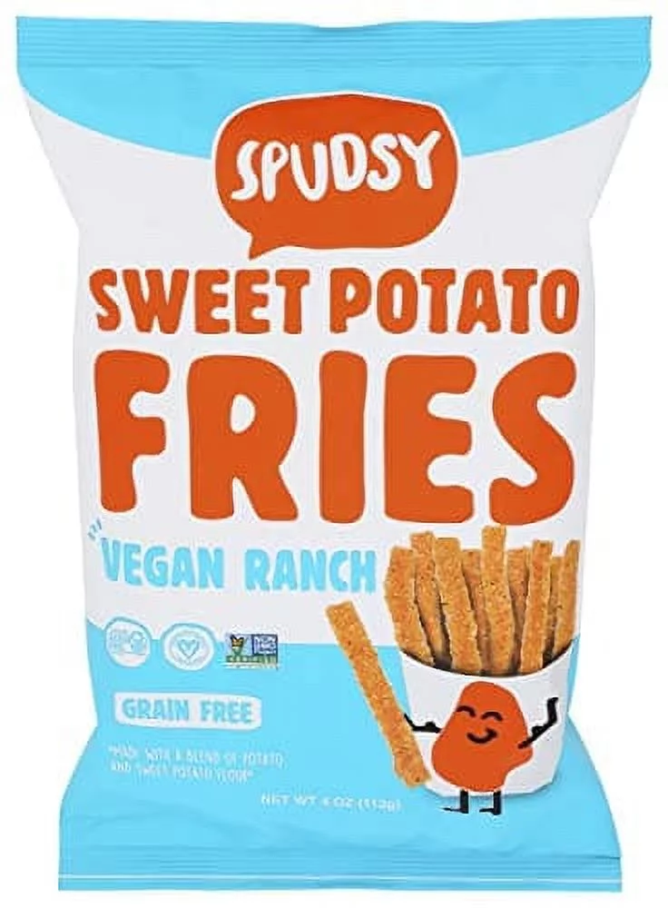 Spudsy Vegan Ranch Sweet Potato Fries, 4 OZ | Pack of 12
