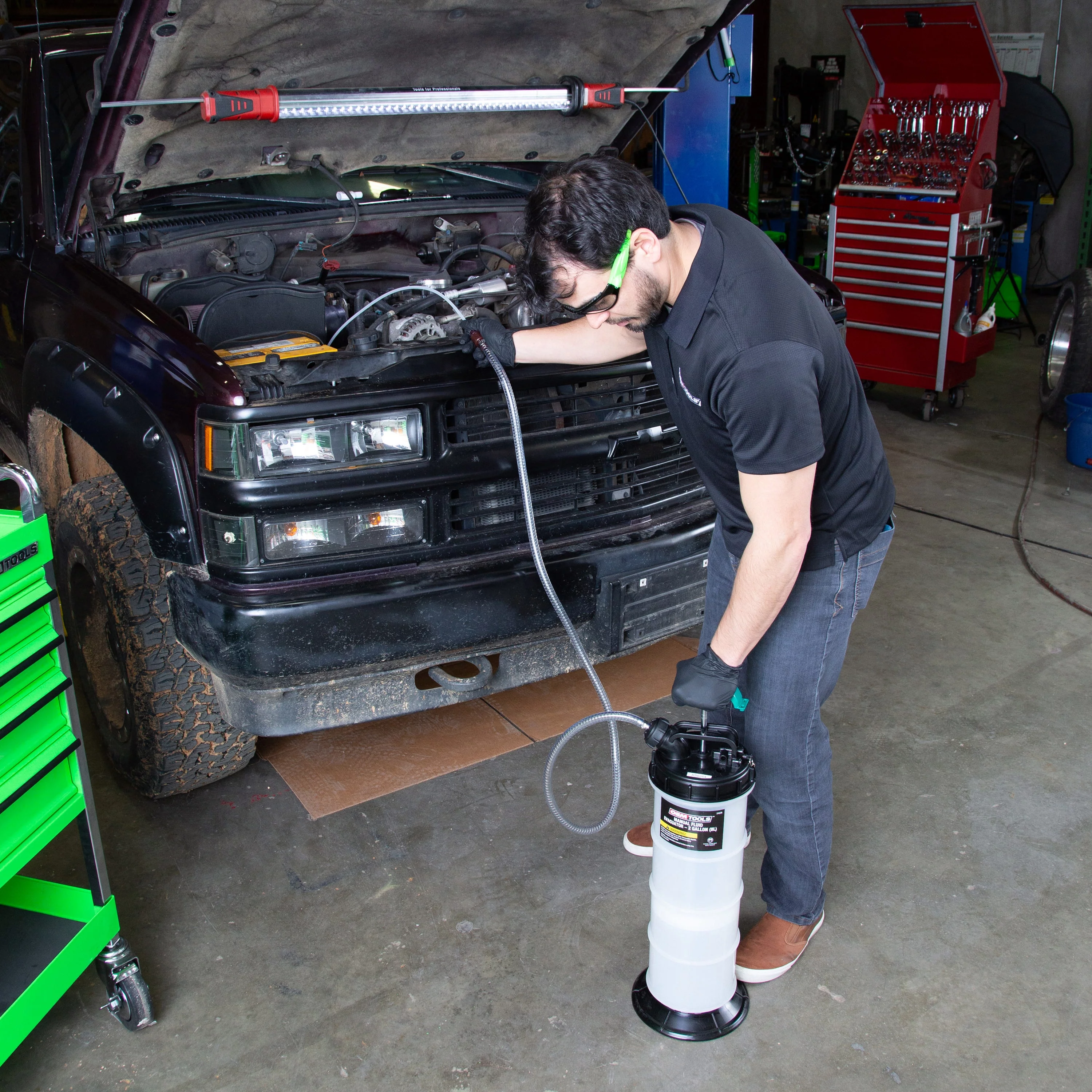 OEMTOOLS 24389 Manual Fluid Extractor - 1.4 Gallons (5.3L), Car and Boat Oil Change Extractor Pump, Coolant Evacuator, Transmission Vacuum Pump