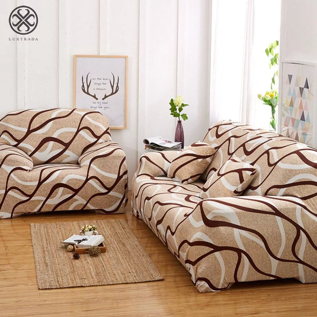 Luxtrada Stretch Slipcover Chair Loveseat Sofa Couch Protect Elastic Cover 1 2 3 4 Seater