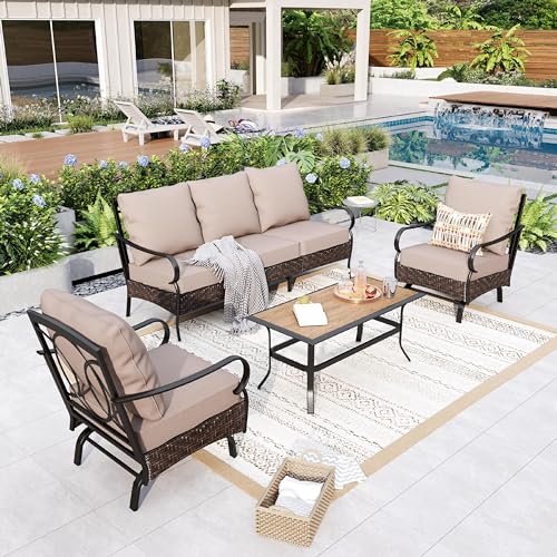 GREEN PARTY Extra Large Outdoor Patio Furniture Set with 56