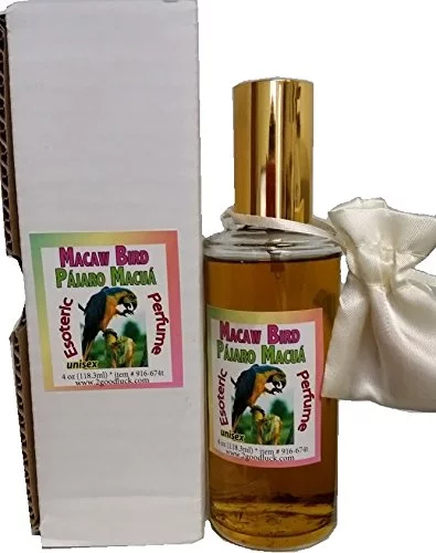 Macaw Bird Perfume with Pheromones & Amulet for Rituals & Magic - Perfume Con Feromonas & Amuleto, Pajaro Macuá, Para Rituales Y Magia