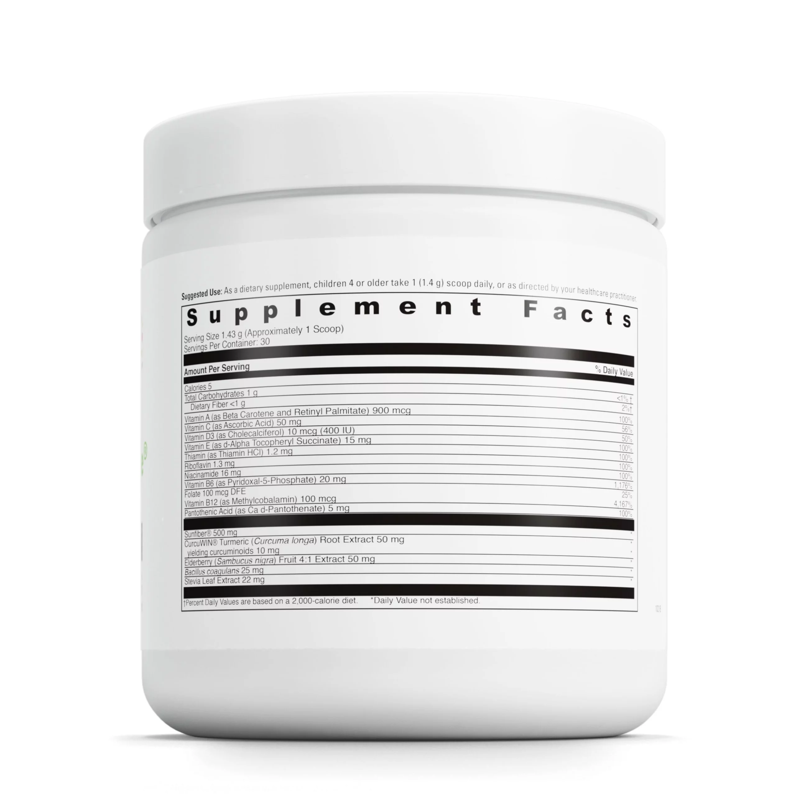 Little DaVinci Mightiest Vite - Children's Multivitamin Powder - Fruit Punch Flavor - 30 Servings - 42 g