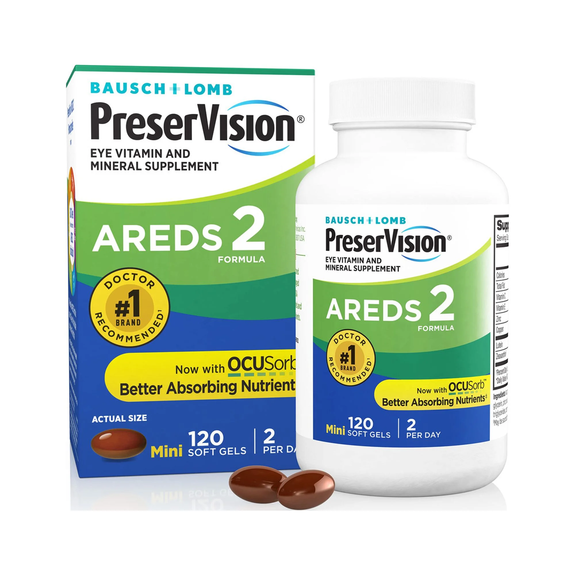 PreserVision® AREDS 2 Formula + Multivitamin Eye Vitamin and Mineral Supplement (Pack of 10)