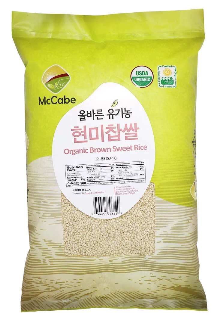 MCCABE ORGANIC BROWN SWEET RICE | NATURE'S SWEETNESS AND NUTRIENTS COMBINED FOR YOUR HEALTH AND PALATE | WHOLESOME GOODNESS IN EVERY BITE |
