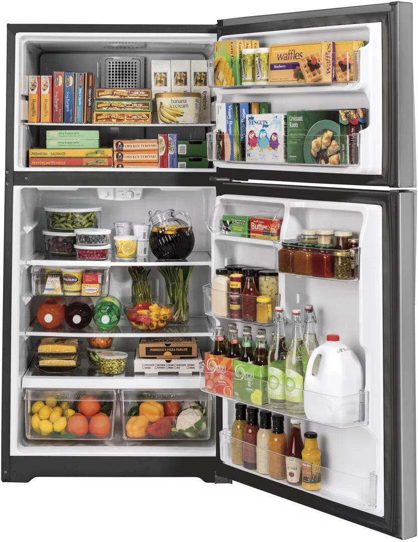 GE APPLIANCES GTE22JSNRSS  TOP FREEZER FREESTANDING REFRIGERATOR Slate