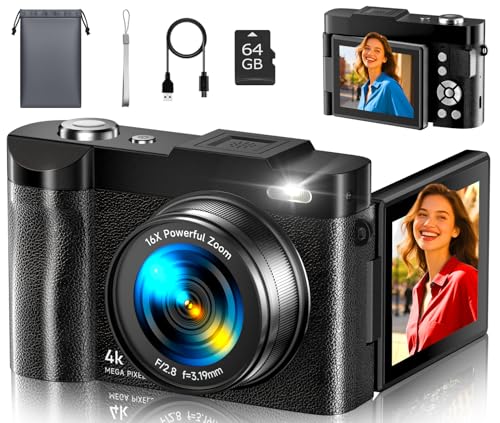 4K Digital Camera for Photography- 48MP Autofocus Vlogging Camera with 2.8