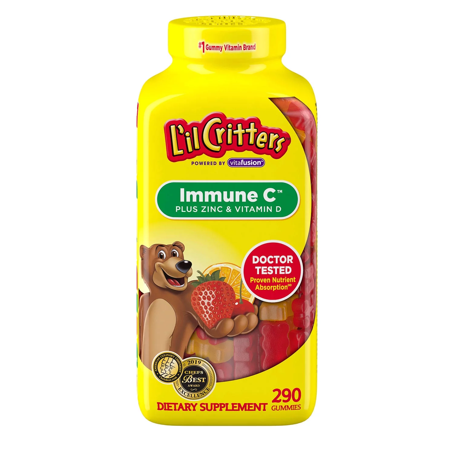 Lil Critter Kids Immune C Plus Zinc And Vitamin D, (290 Ct.)