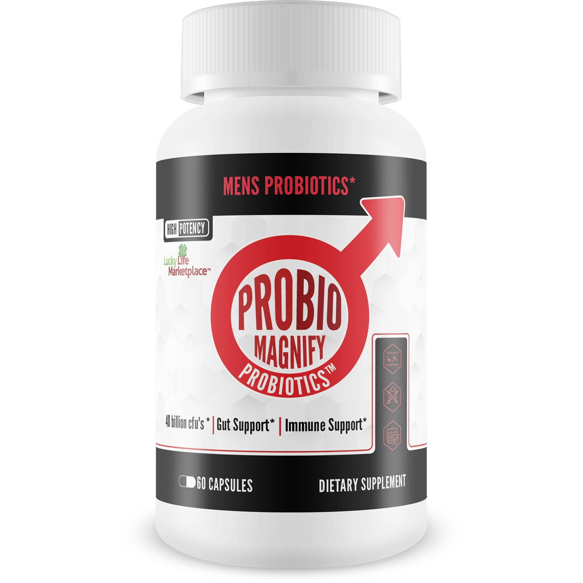 Pro Bio Magnify Probiotics for Men - Premium Male Formula - Over 40 Billion CFU’s - Our Best Probiotics for Men - Support Overall Health & Immune Function with Probiotic Balance