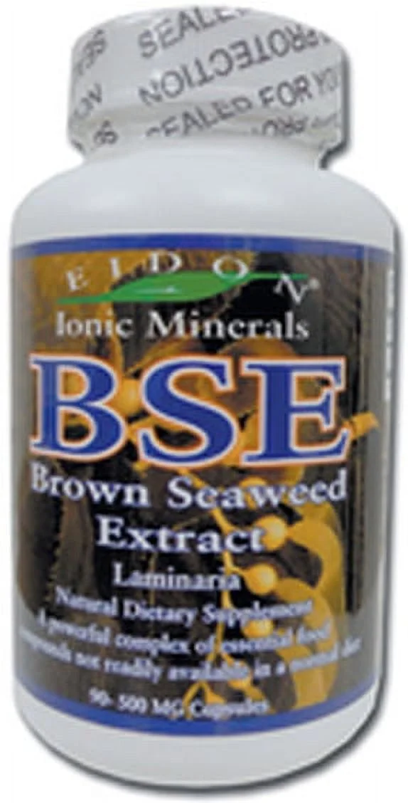 BSE (Brown Seaweed Extract), 500 mg, 90 Capsules, Eidon Mineral Supplements