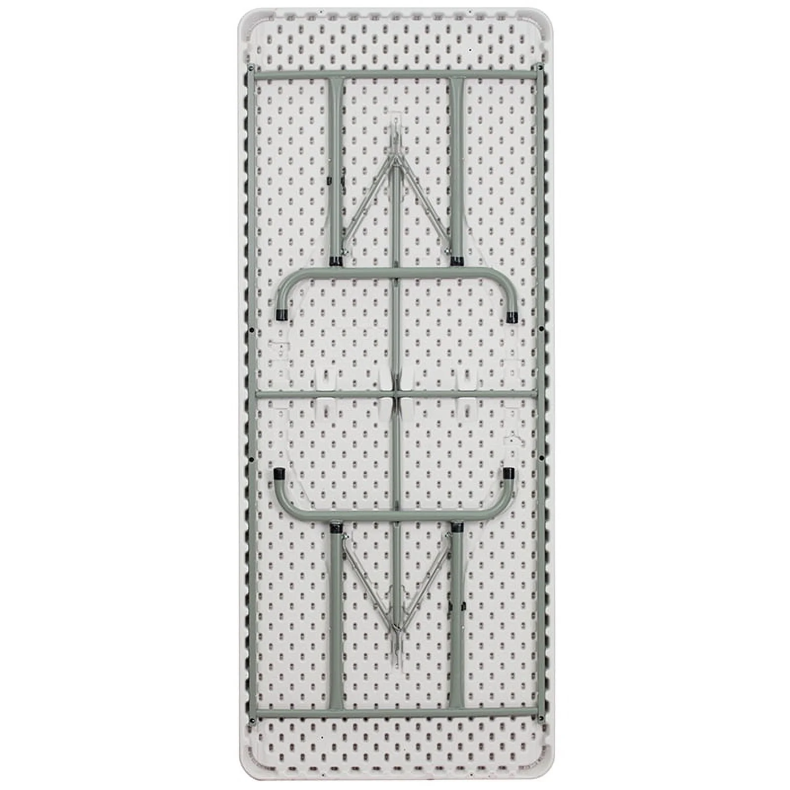 Flash Furniture 6-Foot Height Adjustable Granite White Plastic Folding Table