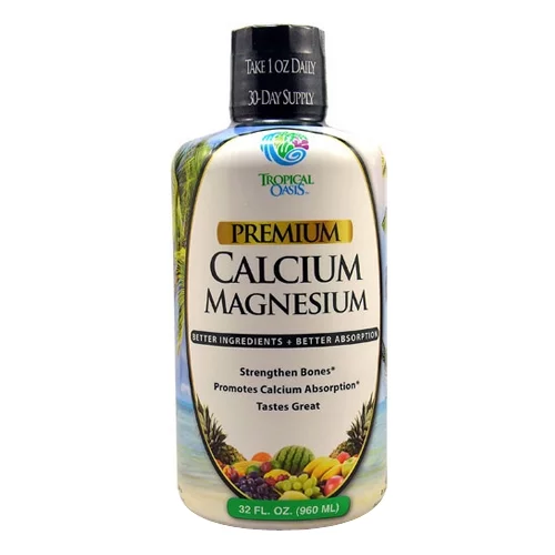 Tropical Oasis Premium Calcium Magnesium Liquid, 32 Oz, 3 Pack