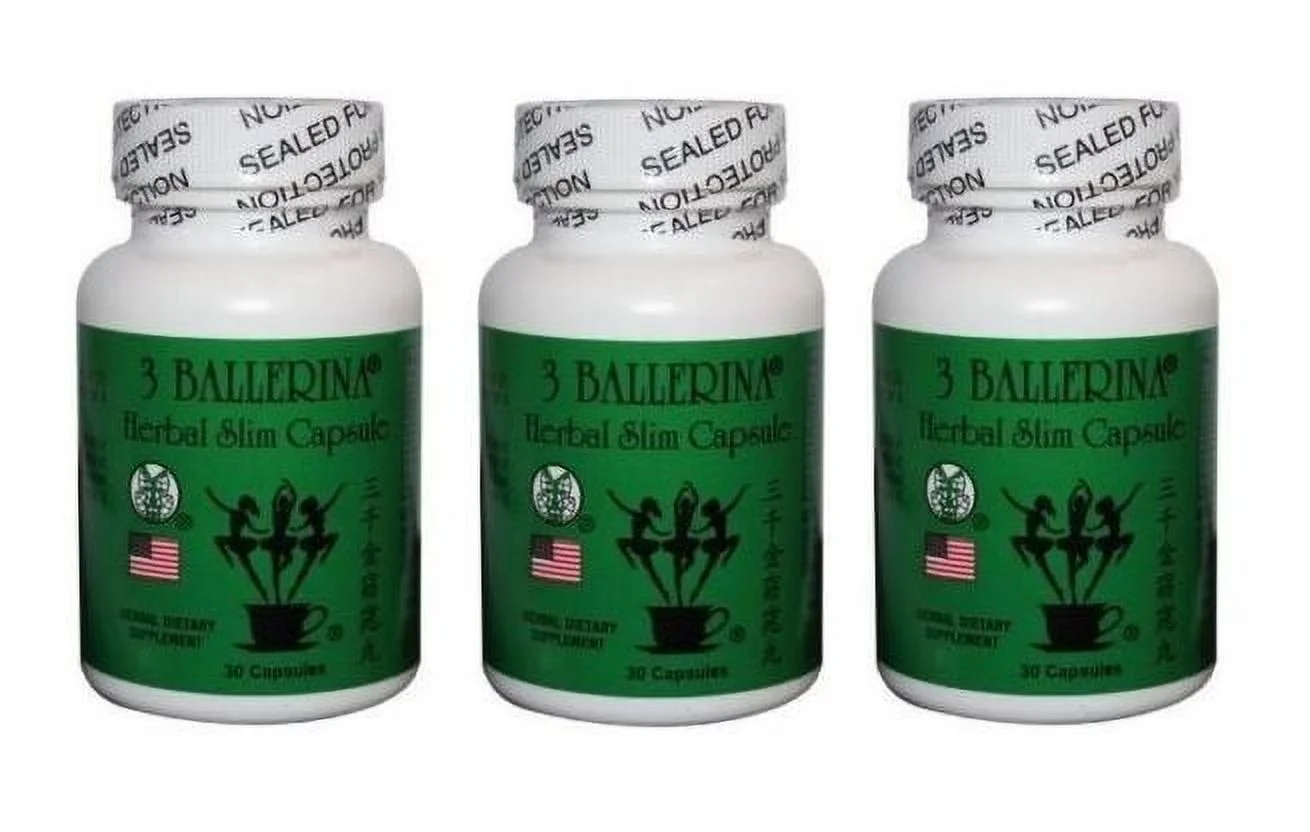3 Ballerina Diet Herbal Weight Loss Pills (30 Capsules)