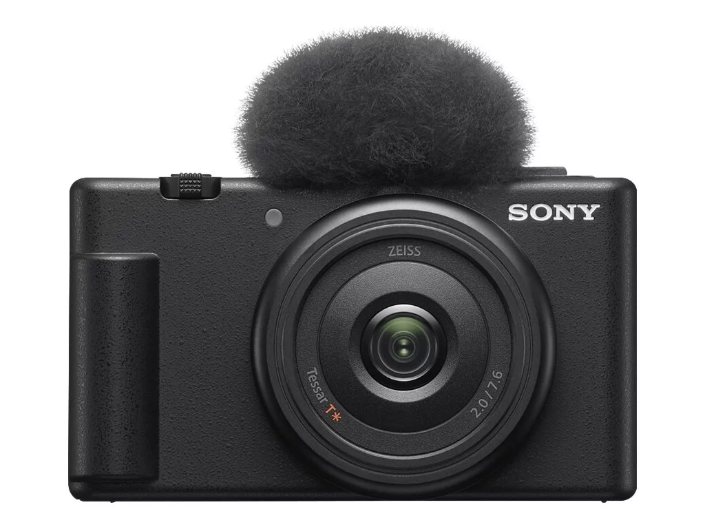Sony ZV-1F - Digital camera - compact - 20.1 MP - 4K / 30 fps - ZEISS - Wi-Fi, Bluetooth - black