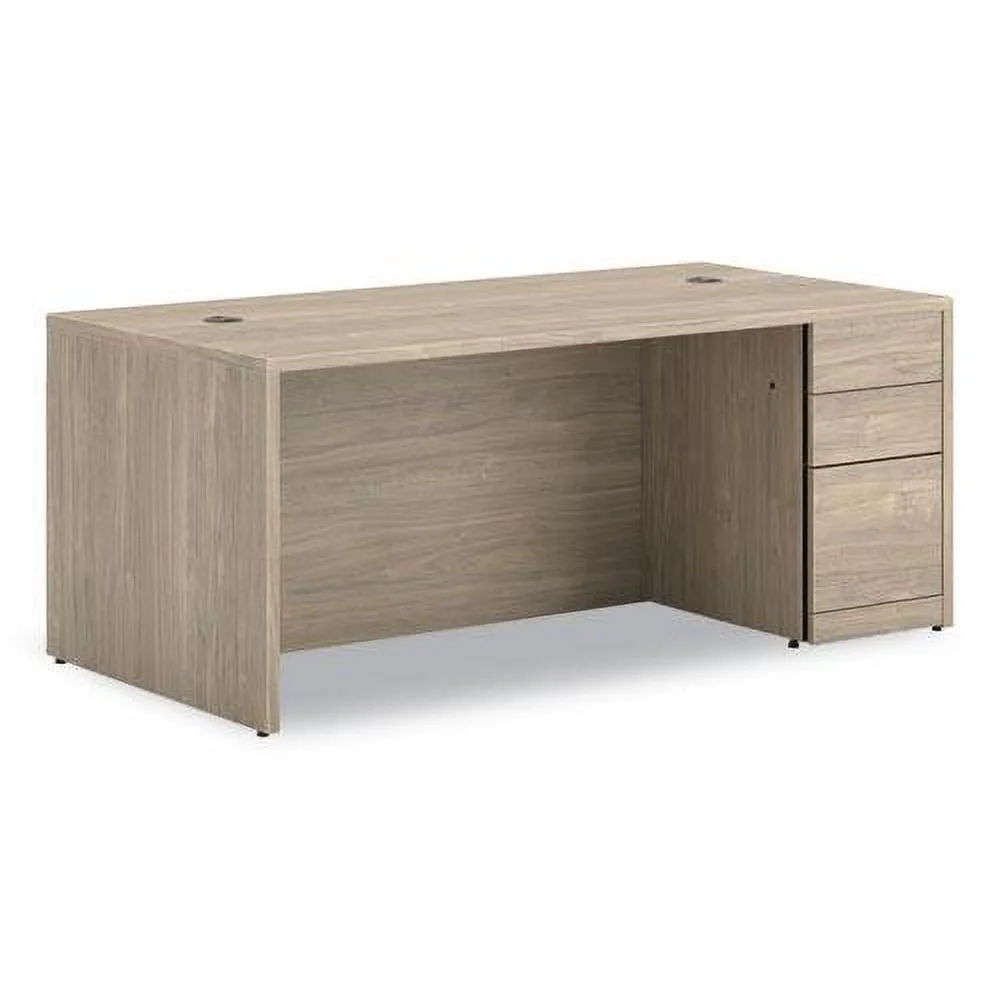 HON 10500 Series Single Full-Height Pedestal Desk, Right: Box/Box/File, 72