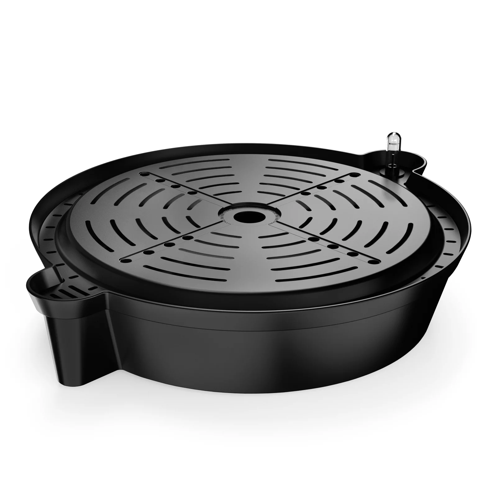 AC Infinity Self-Watering Fabric Pot Base XL, 4-Pack Auto-Irrigation Water Delivery System with Reservoir Meter, Extra Large Elevated Plant Saucers for Use in Grow Tents, Greenhouses, and Gardens