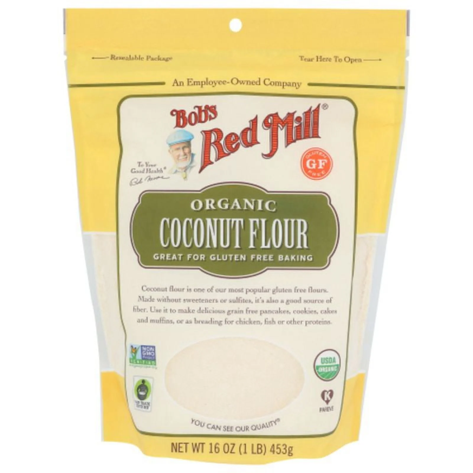 Bob's Red Mill Organic Coconut Flour 16 oz Pack of 3
