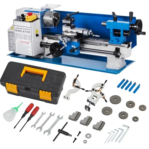 Metal-Lathe-Machine Threading Turning Drilling - Metalworking Machine 550W Mini Metal Lathe 7