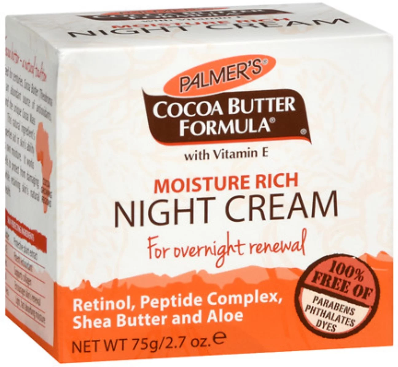 Palmer's Cocoa Butter Formula Moisture Rich Night Cream, 2.70 oz (Pack of 6)