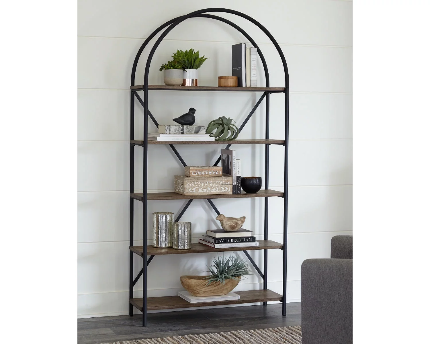 Signature Design by Ashley Casual Galtbury Bookcase  Brown/Black
