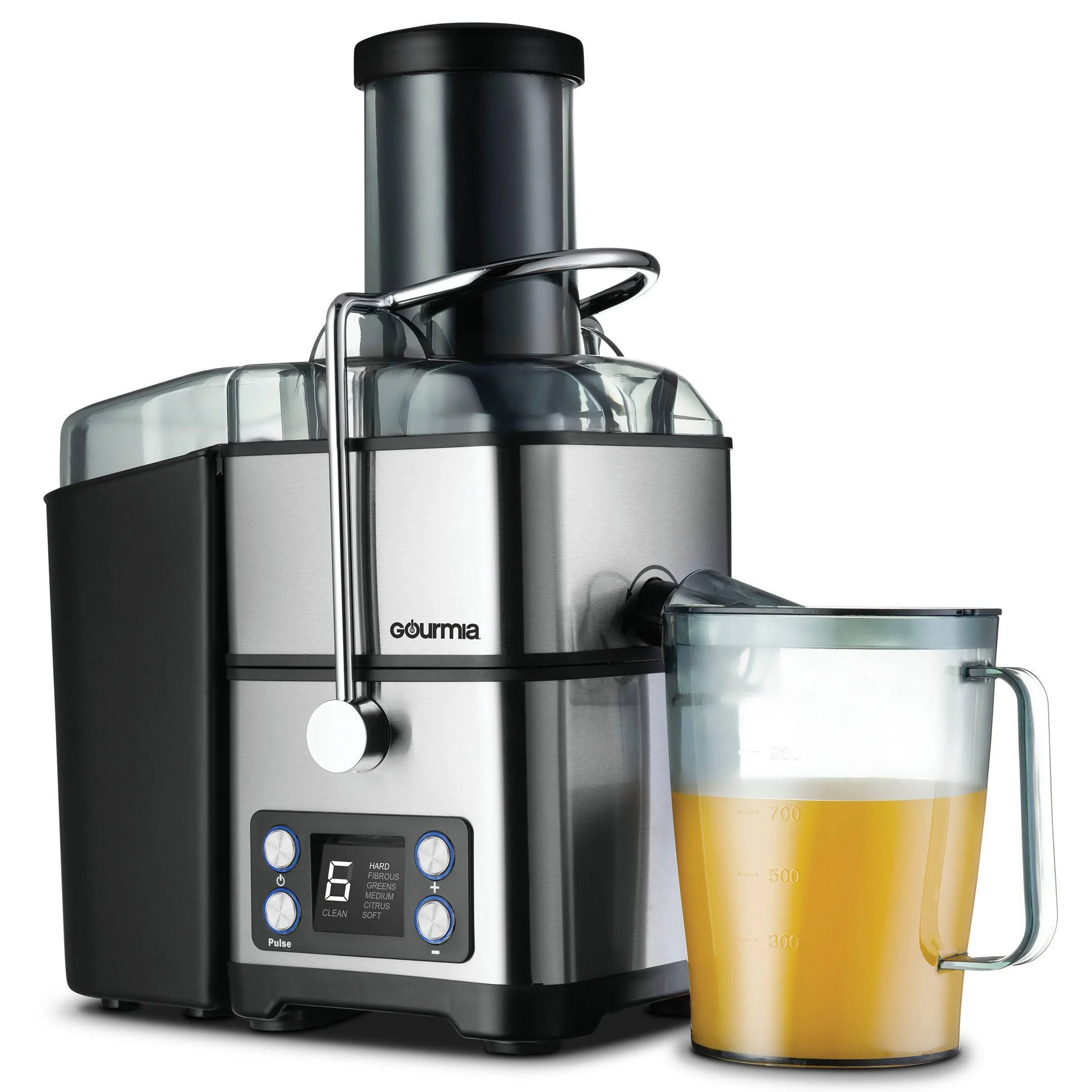 6 Speed Big Mouth Extraction Digital Juicer with Self-Cleaning Cycle