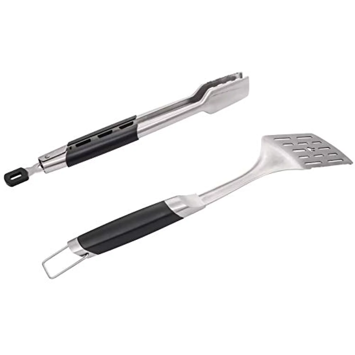 Char-Broil 2-Piece Deluxe Grilling Tool Set, Spatula & Tongs, Stainless Steel