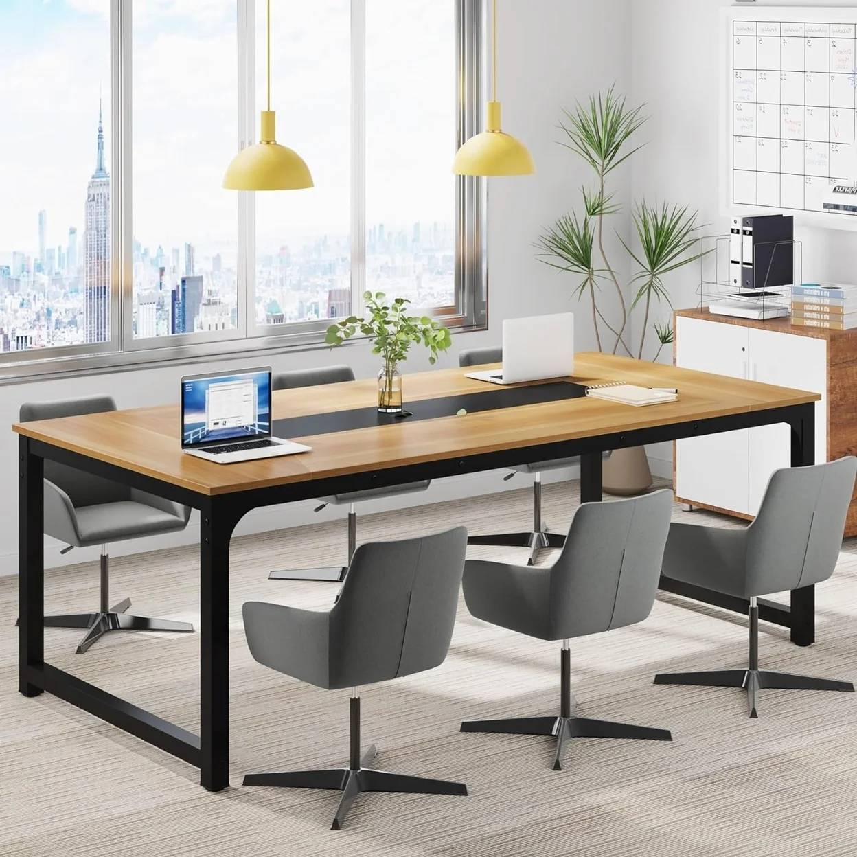Modern Computer Desk Large Executive Office Desk Computer Table Study Writing Desk Workstation