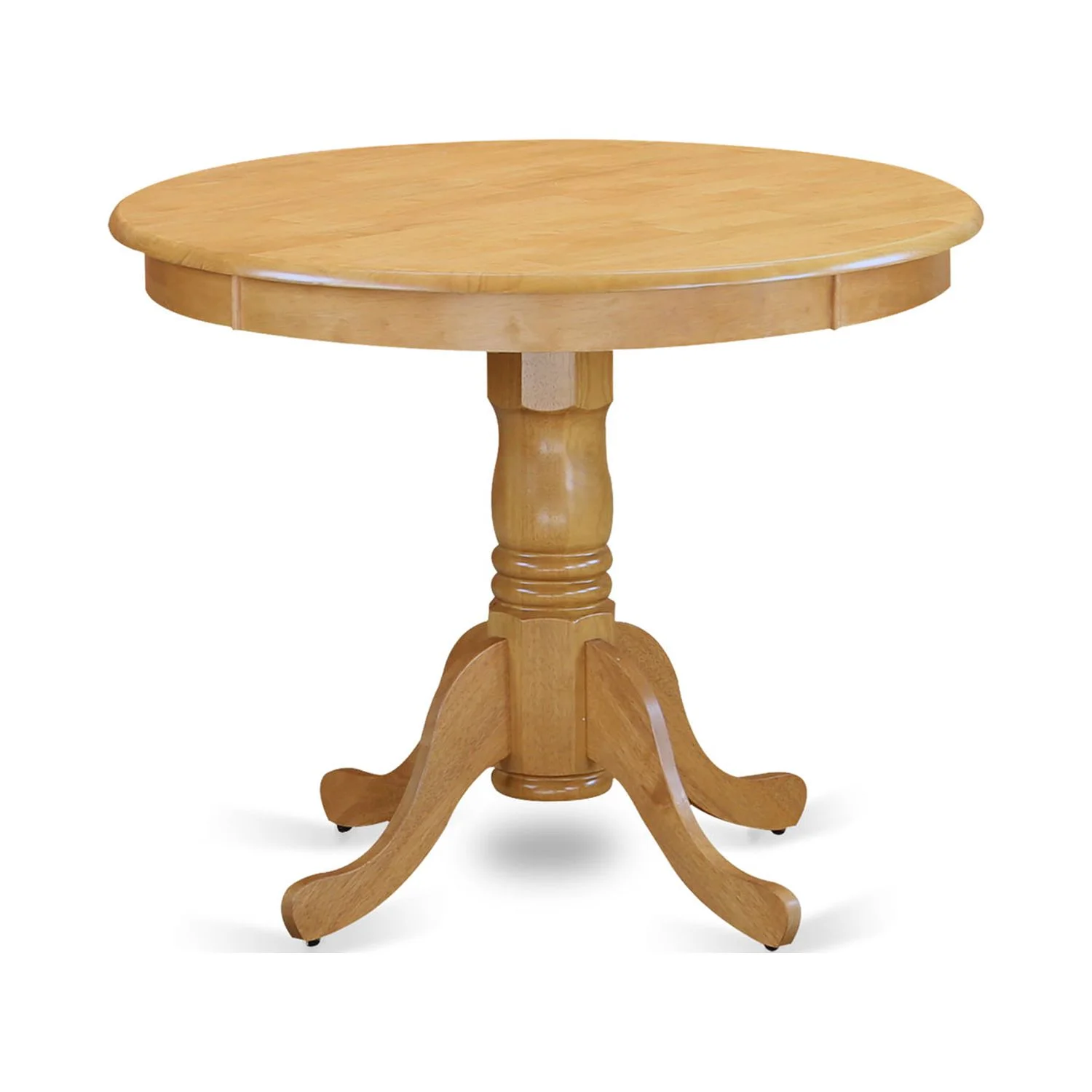 HomeStock French Country 36 Inch Pedestal Round Dining Table