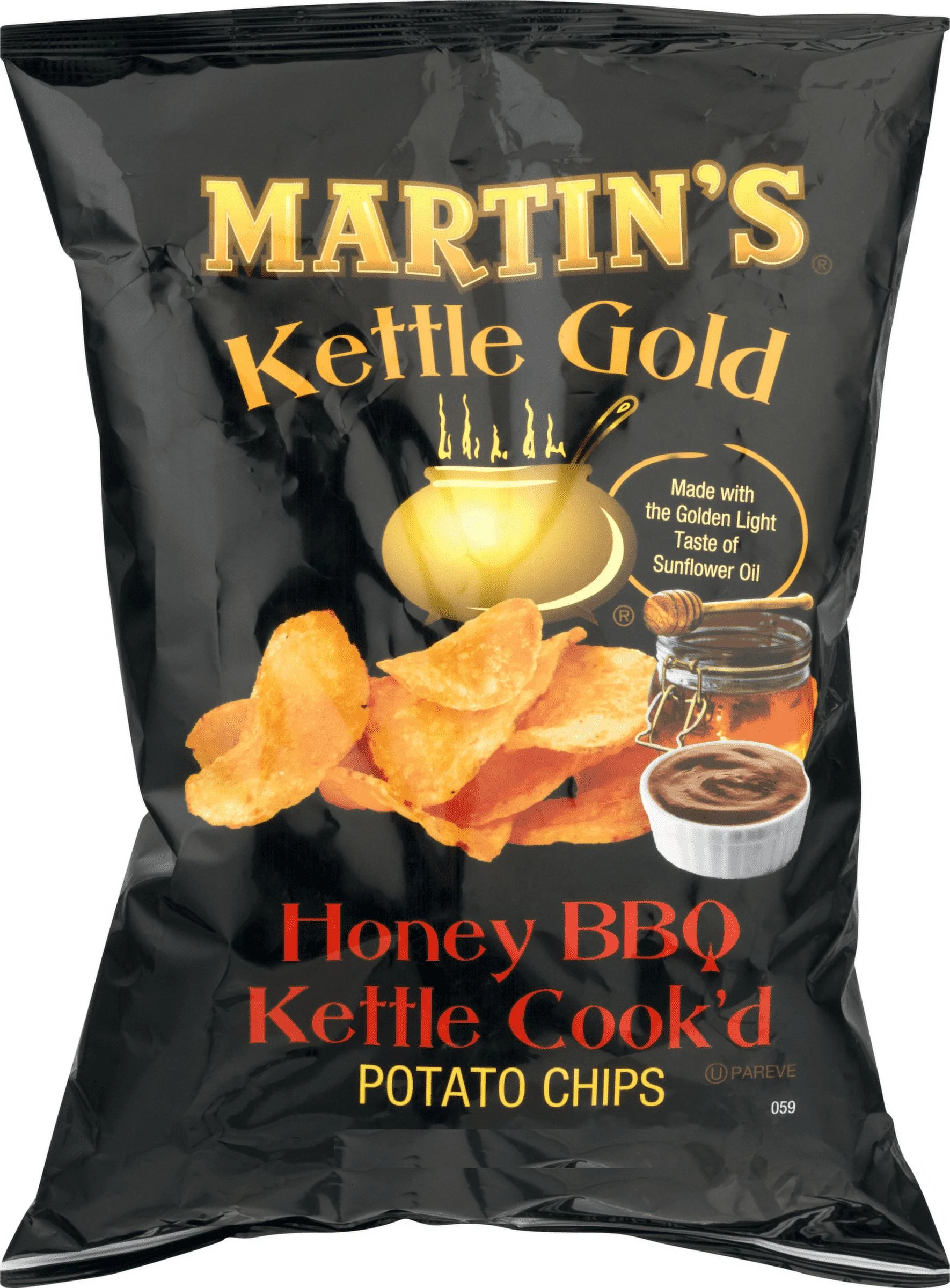 Martin's Kettle Gold Potato Chips Honey BBQ 8 oz. Bag (3 Bags)