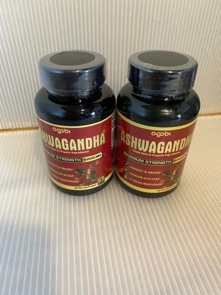 2 Pack High Concentrated Ashwagandha Capsules 5in1 Formula - 120 Count BB 7/2023
