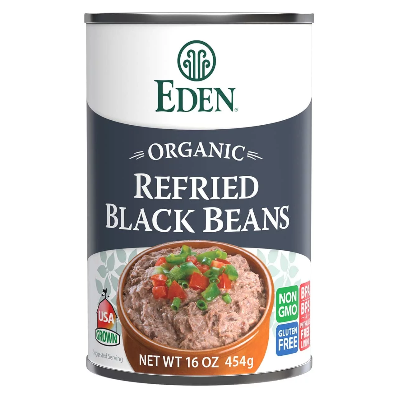 Eden Organic Refried Black Beans, 16-Ounce Cans (Pack of 12)