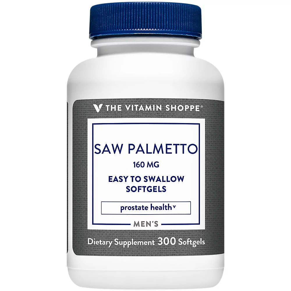 Saw Palmetto Extract 160mg, Supplement for Prostate Health - Easy To Swallow Softgels (300 Softgels) by The Vitamin Shoppe