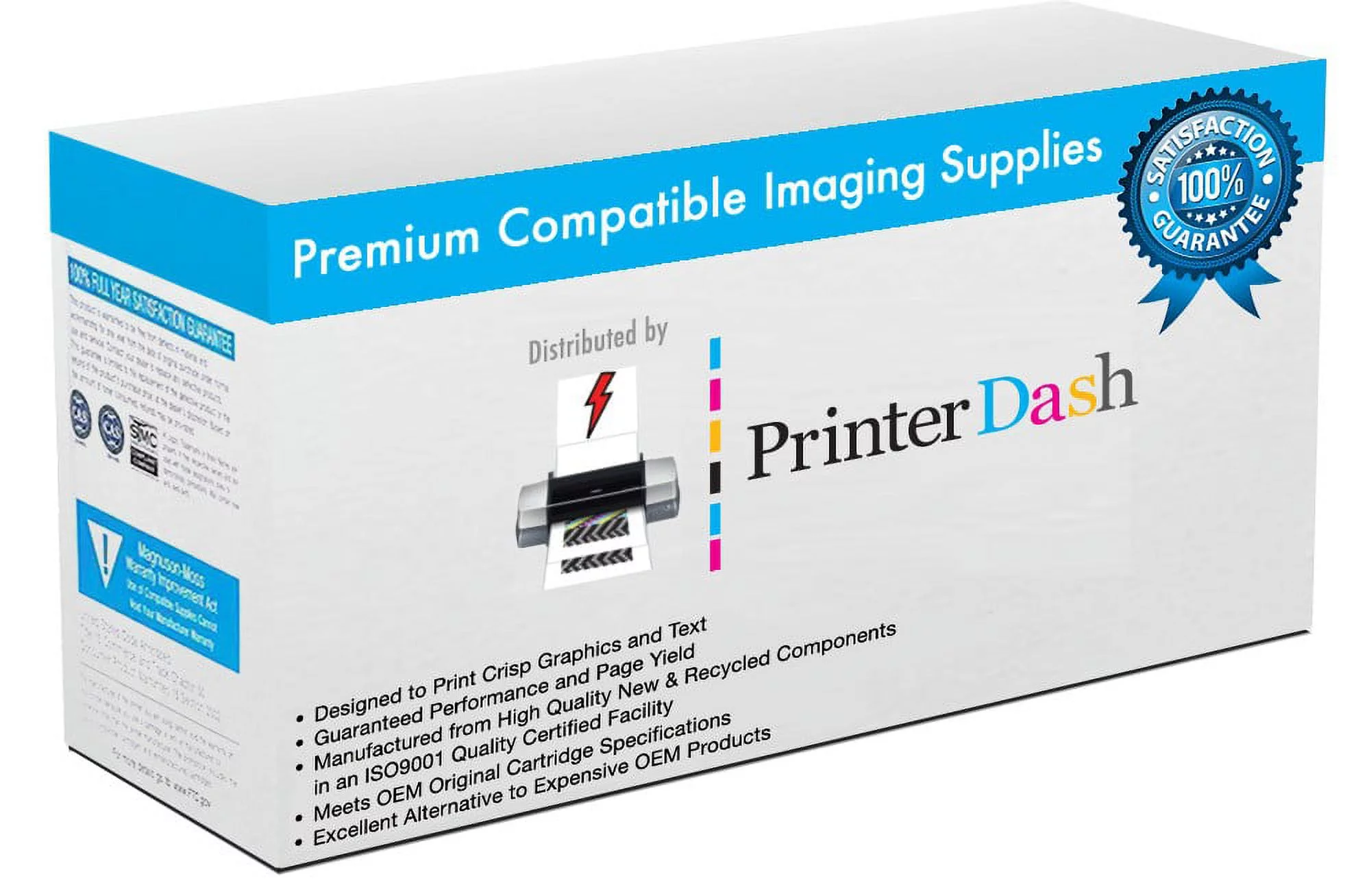 PrinterDash Replacement for DeskJet 1000/1050/2000/2050/3000/3516/Envy 400/5539 Inkjet Combo Pack (2-Black/2-Color) (NO. 61) (CR259FN_2PK)