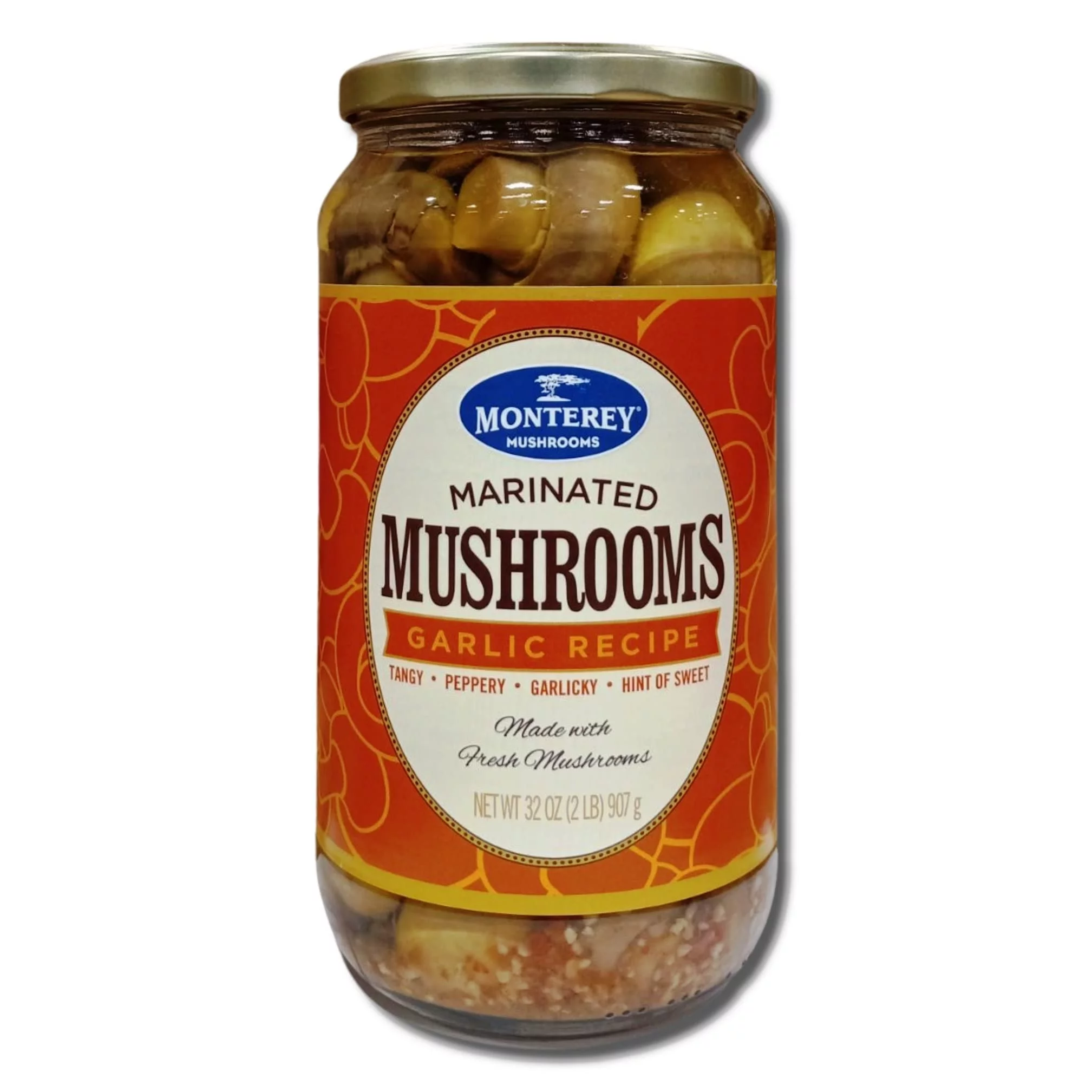 Marinated Mushrooms Value Pack | Bundled by Tribeca Curations | 32 Ounce Jar | Garlic Recipe | Pack of 2