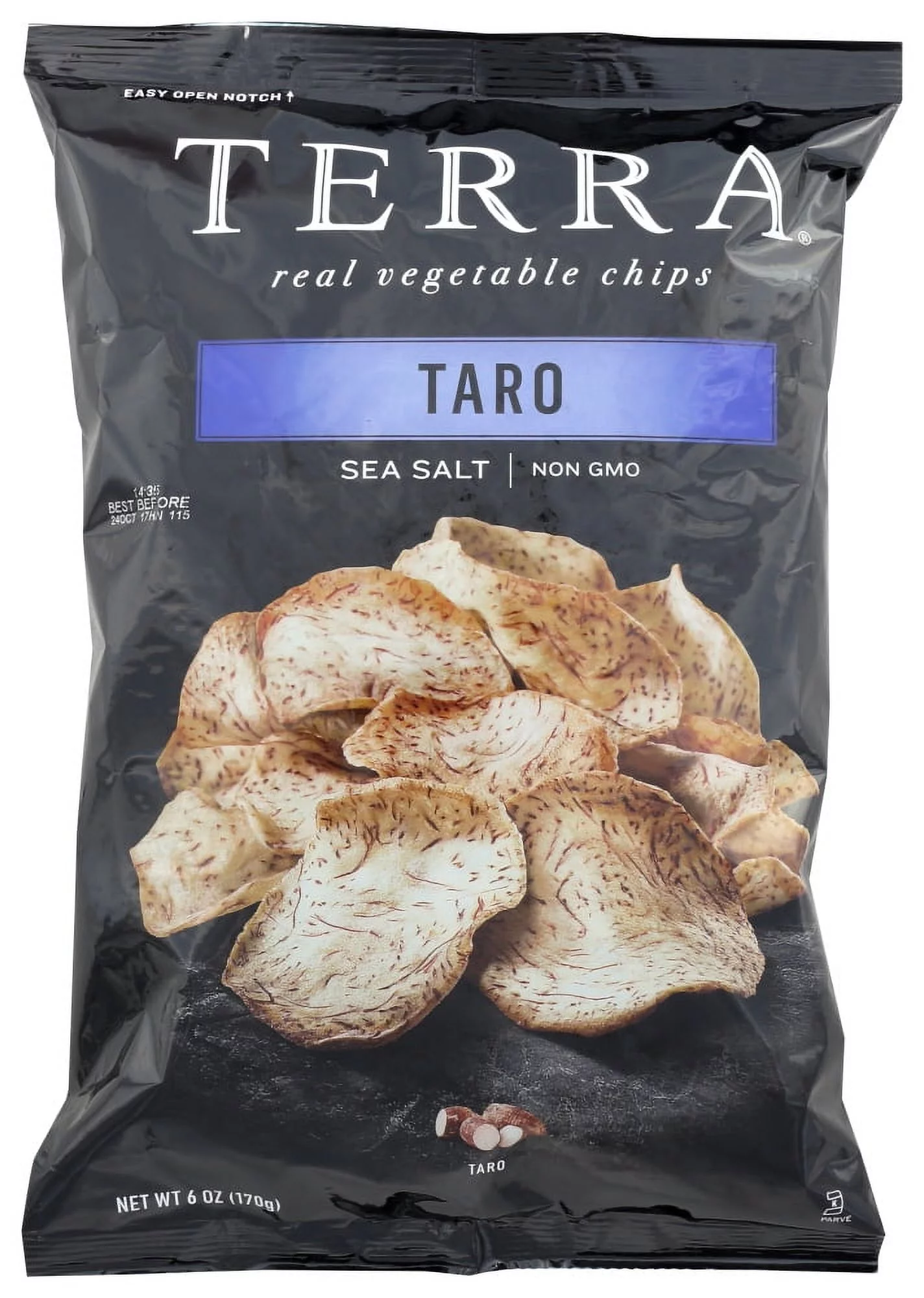 Terra Taro Chips, 6 oz (Pack of 12)