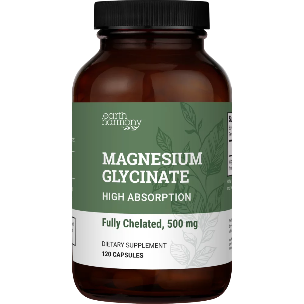 Pure Chelated Magnesium Glycinate 500 mg - 120 Capsules