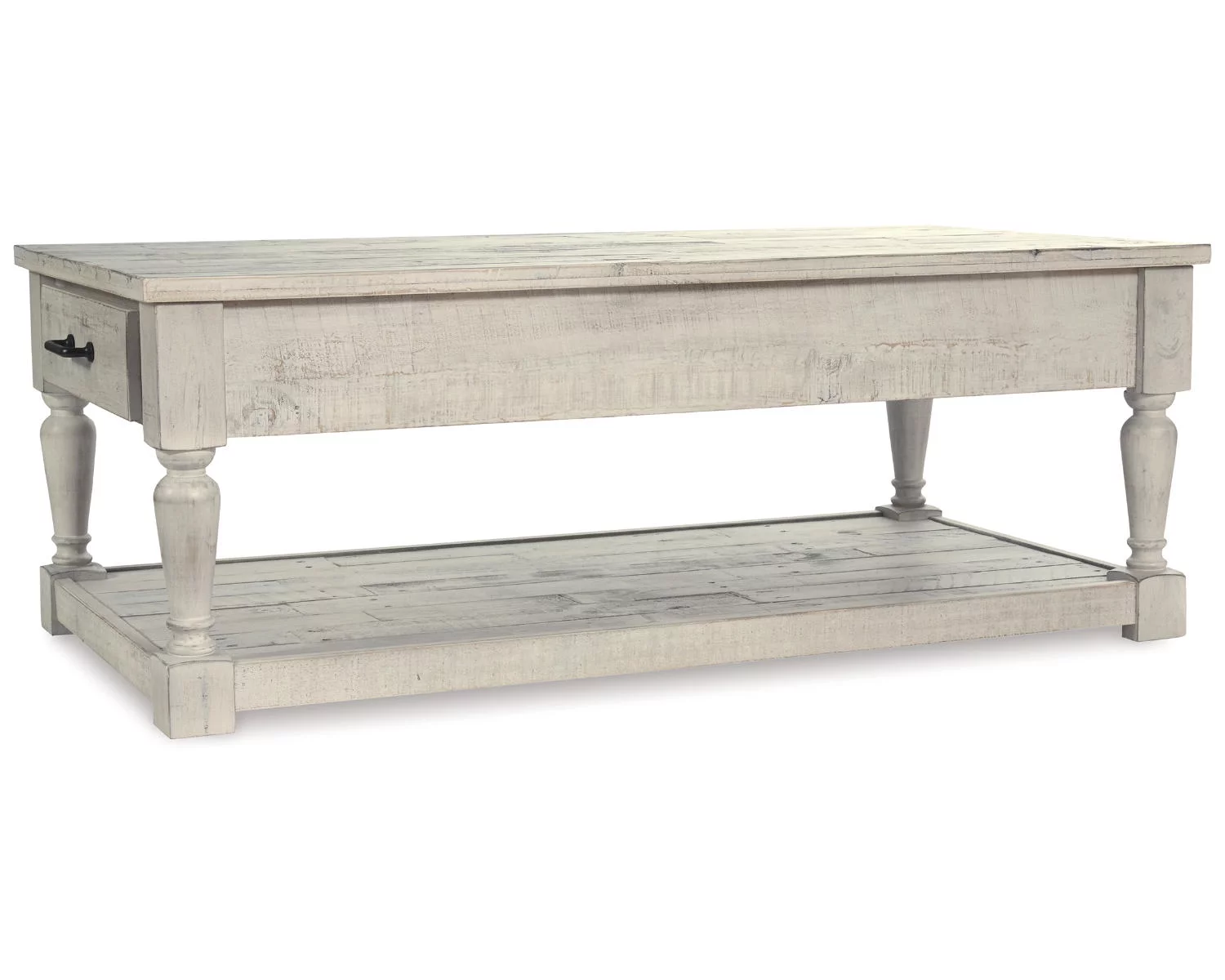 Signature Design by Ashley Shawnalore 2 Drawer Coffee Table, Whitewash
