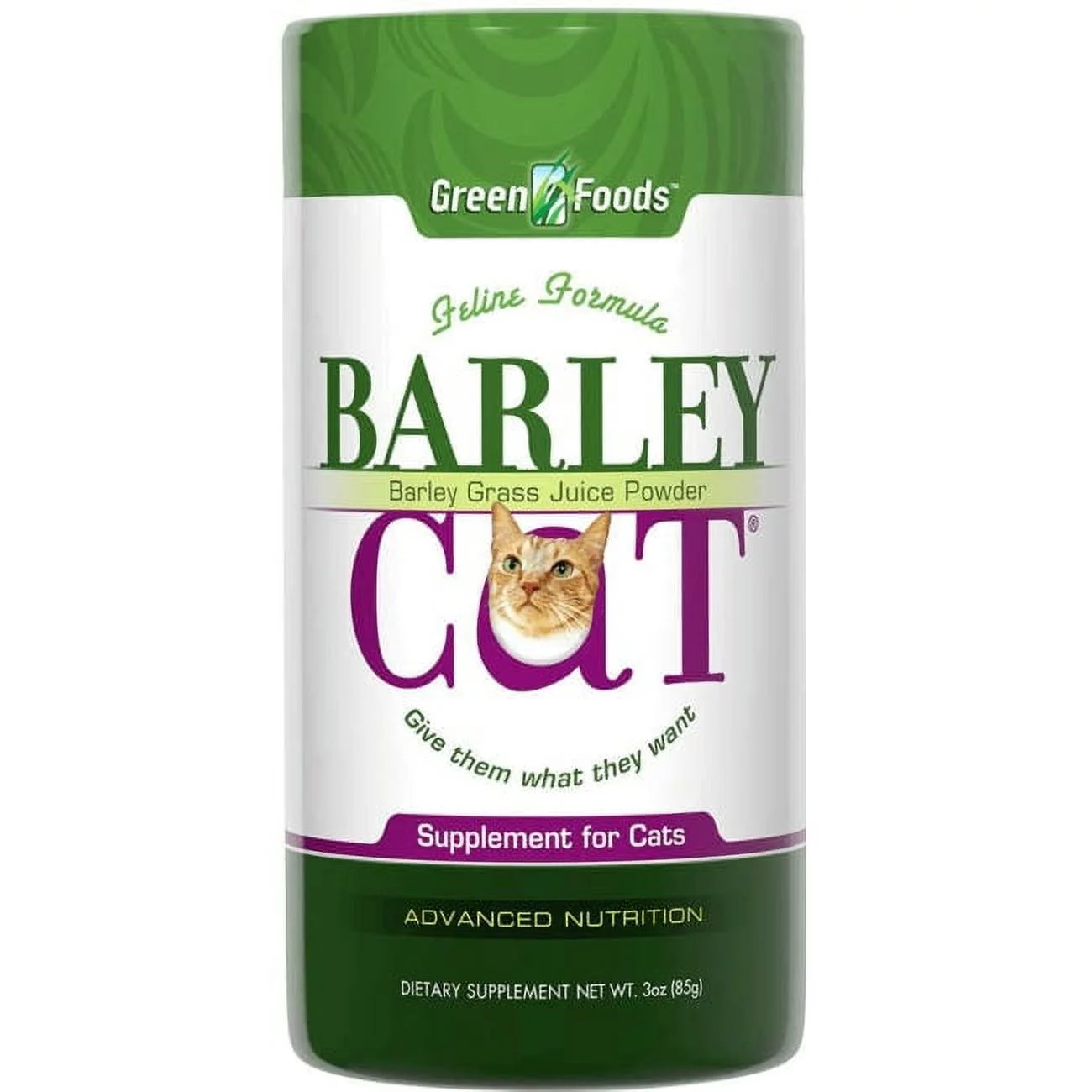 Green Foods Barley Cat 3 oz Pwdr