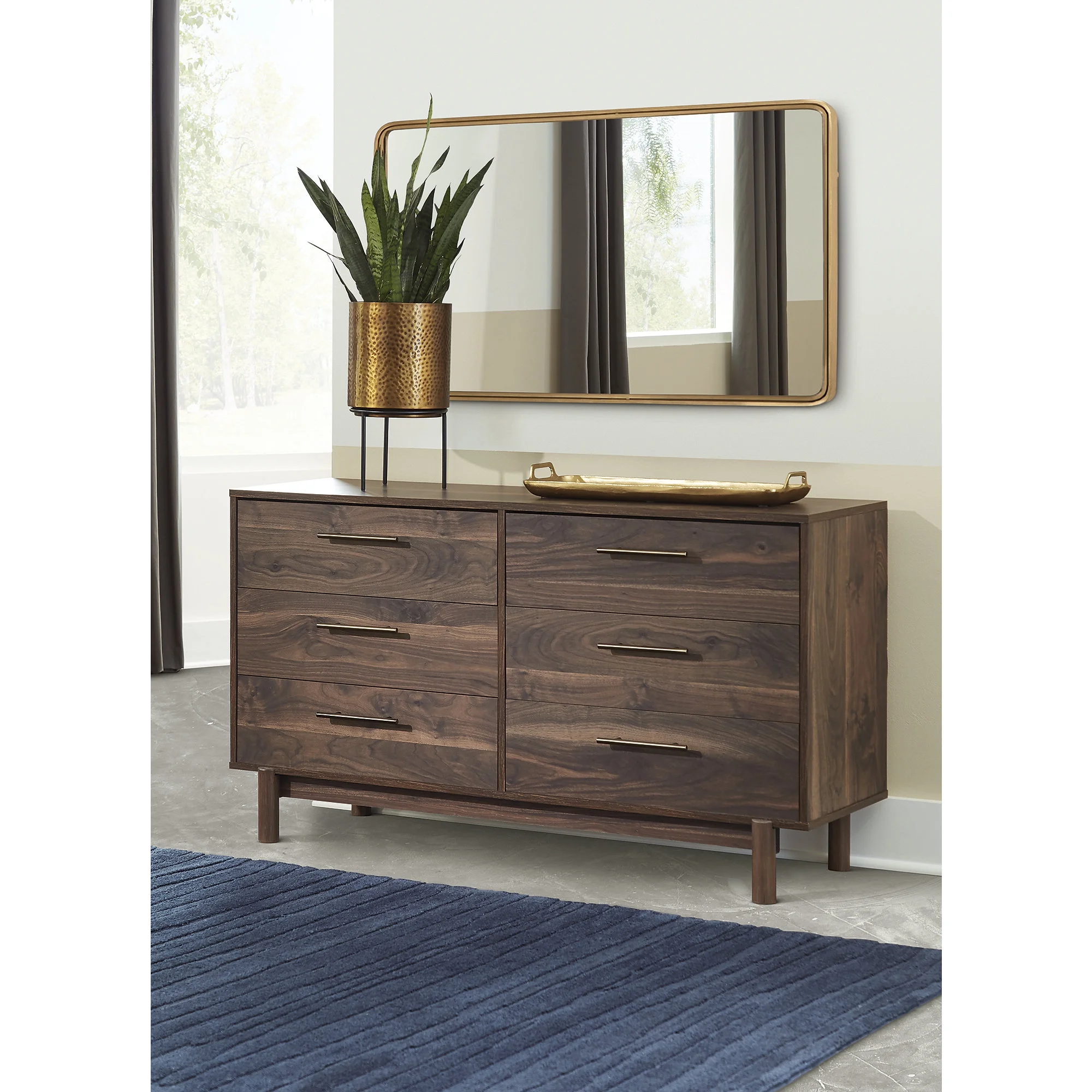 Signature Design by Ashley Casual Calverson Dresser, Mocha