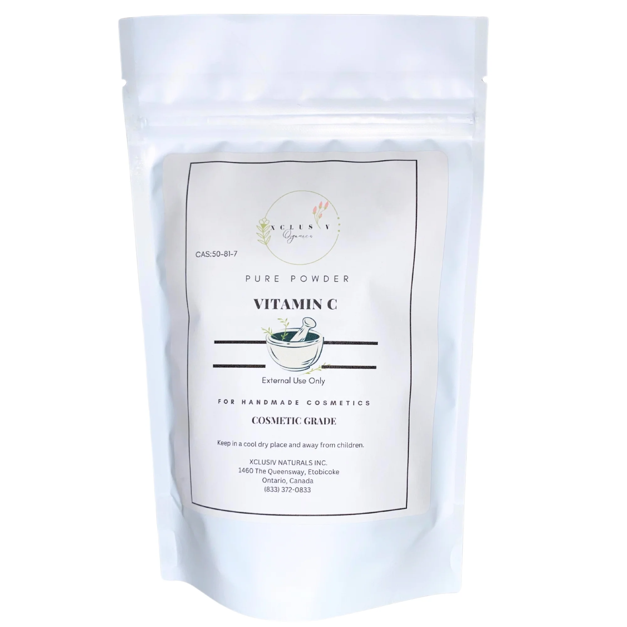 Xclusiv Organics Pure L-Ascorbic Acid Vitamin C Powder - L-Ascorbic Acid: High-Quality Vitamin C For D.I.Y Skincare