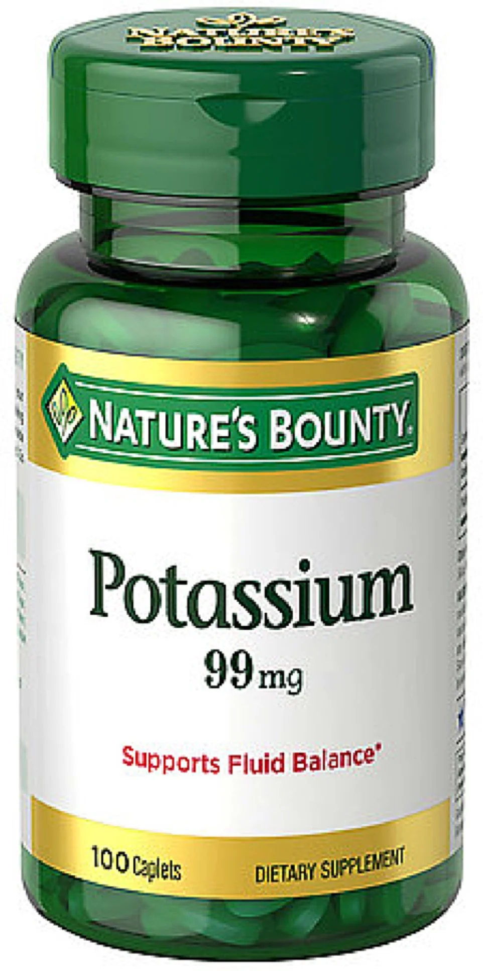 Nature's Bounty Potassium Gluconate 99mg, 100 ea (Pack of 4)