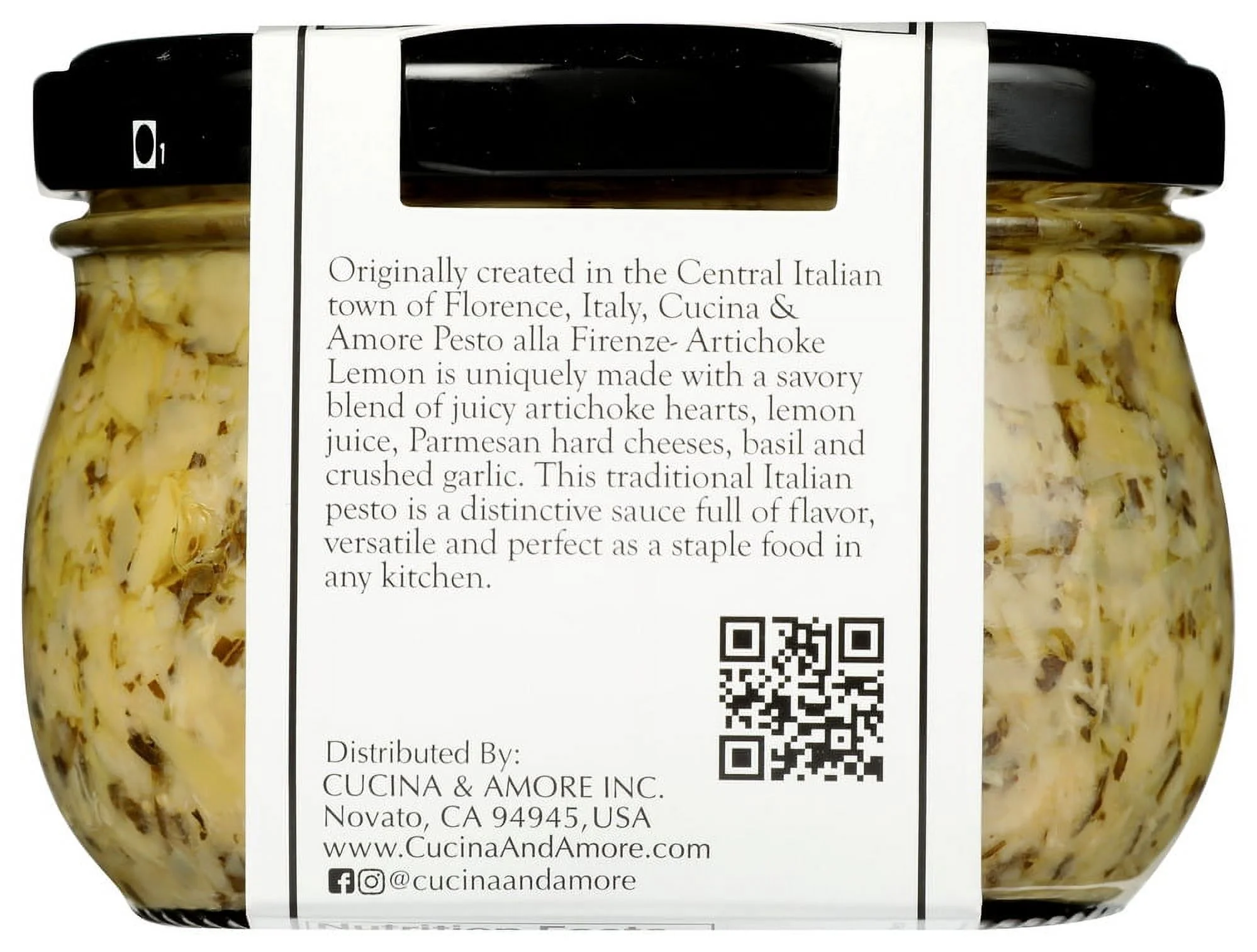 Cucina & Amore Pesto Alla Firenze (Artichoke Lemon Pesto), 7.9 Oz (Pack of 6)