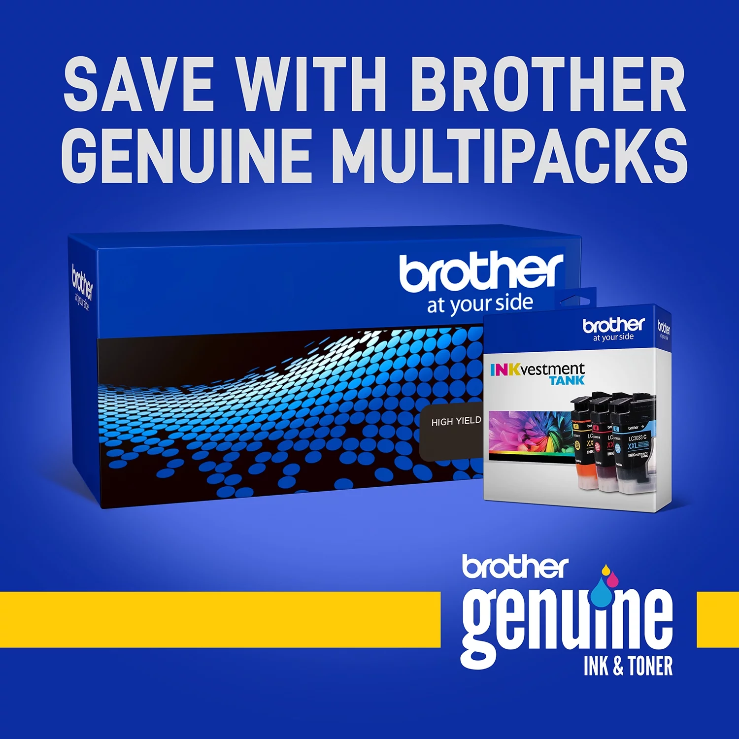 Brother Genuine LC30133PKS High-yield Printer Ink Cartridges