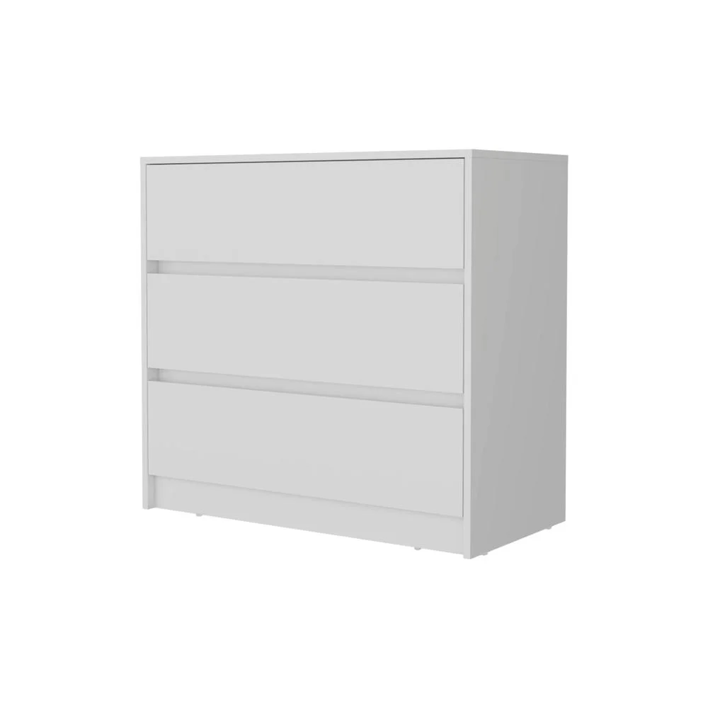 FM FURNITURE LLC Avra 3 Drawer Dresser ,White