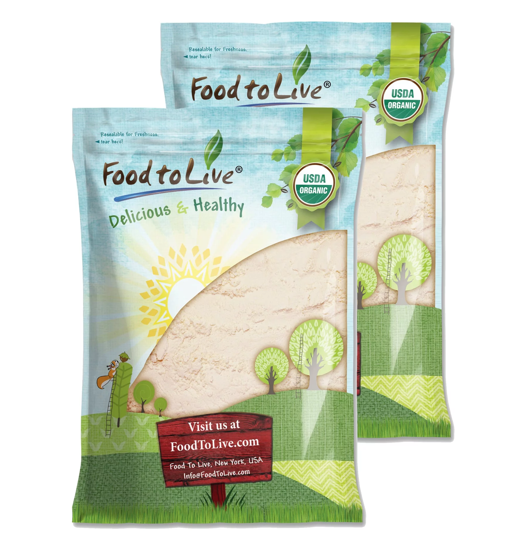 Organic Coconut Flour, 12 Pounds — Non-GMO, Kosher, Raw, Vegan — by Food to Live
