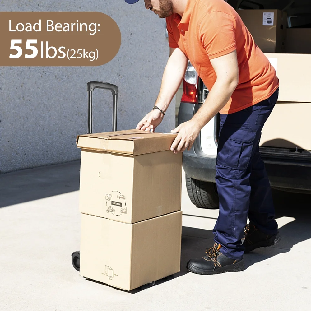 Andoer Trolley,Collapsible Dolly Cart Collapsible Hand Dolly Hand Collapsible Dolly Cart Radirus Collapsible Cart 2 Wheels Cart Hand Wheels Hand Cart Easy 2-wheel Easy 2-wheel Cart Dazzduo Pristin