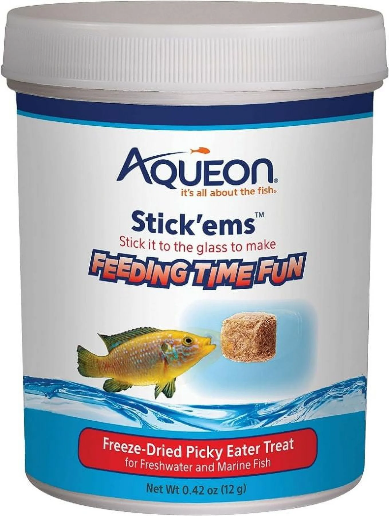 Aqueon Stick'ems Freeze Dried Picky Eater Treat for Fish (6 Packs)