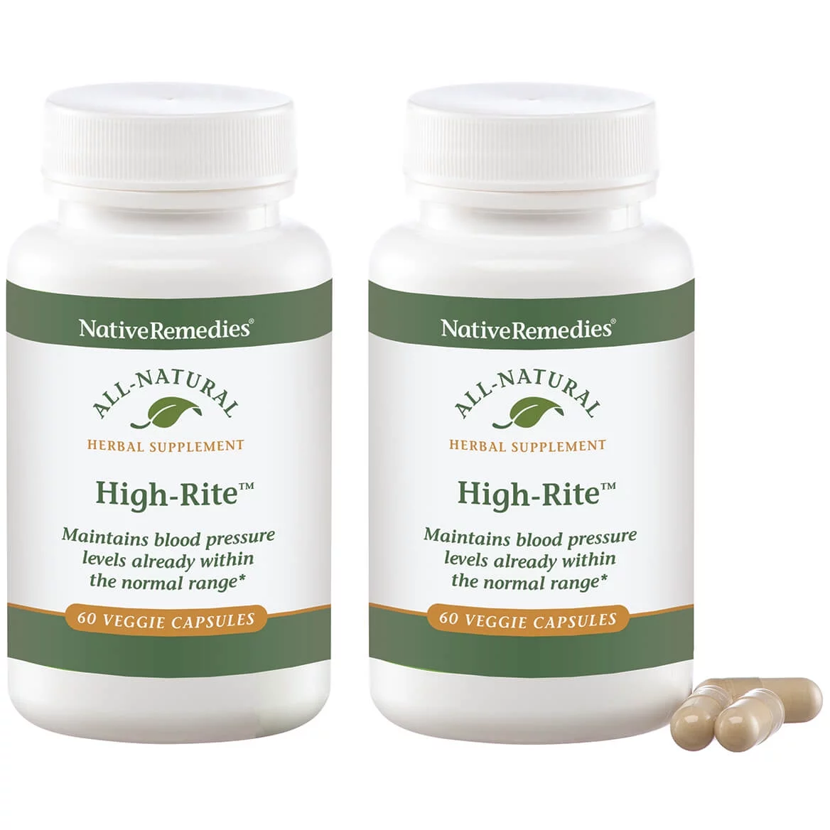 NativeRemedies High-Rite Veggie Cap 2 Pack